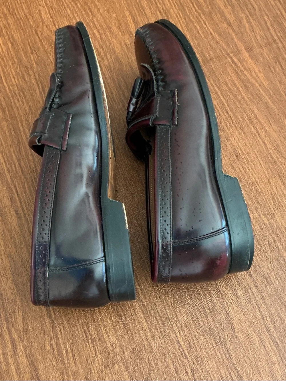 Bass Men’s Dark Burgundy Tassel Loafers